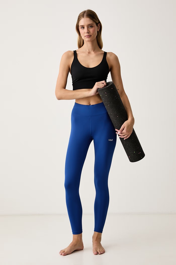 Casall Legginsy do jogi damskie Essential 25055 niebieski AW26