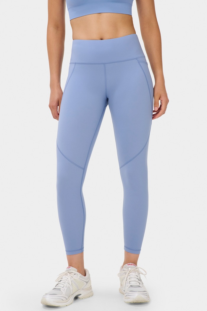 Sweaty Betty Legginsy sportowe damskie Power Workout niebieski SB540078.1010