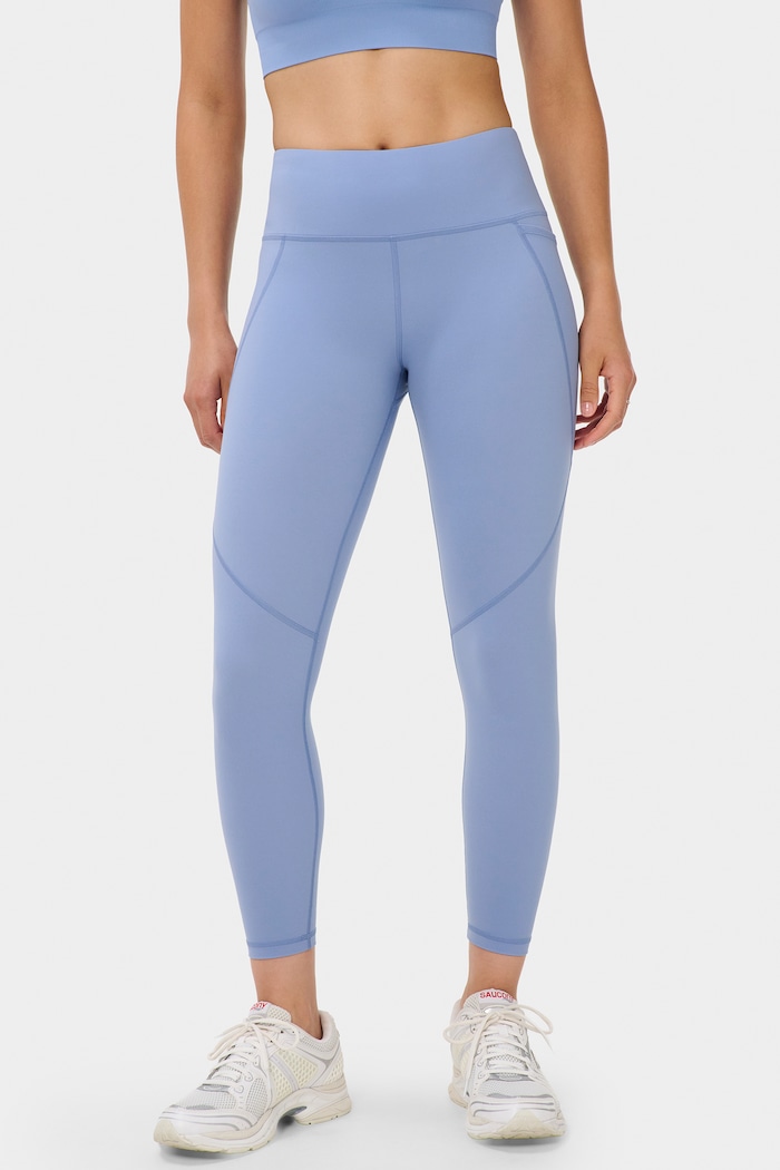Sweaty Betty Legginsy sportowe damskie Power Workout niebieski SB540078.1010