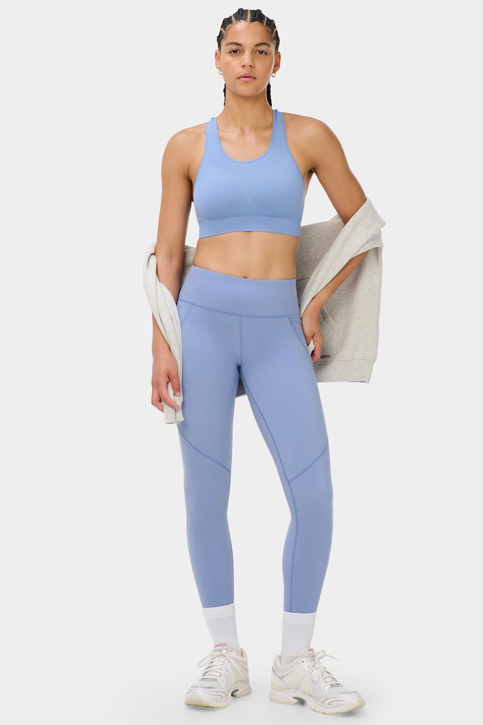 Odzież Sweaty Betty Legginsy sportowe damskie Power Workout SB540078.1010 niebieski
