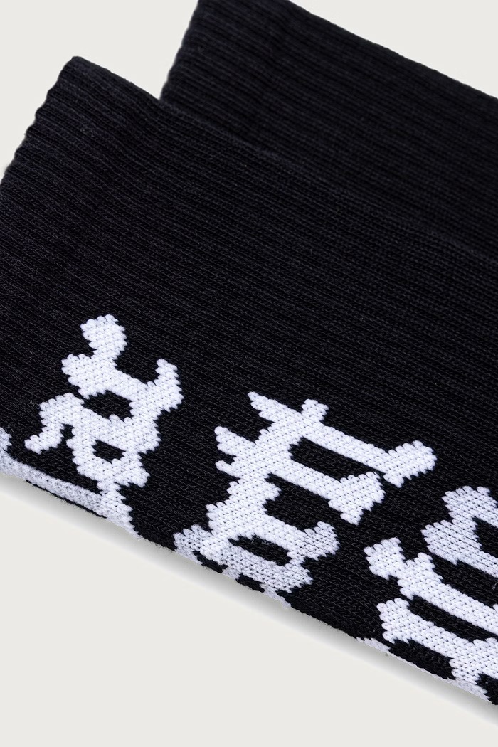 Carhartt WIP Blackletter Socks skarpety bawełniane damskie I037329 czarny AW26