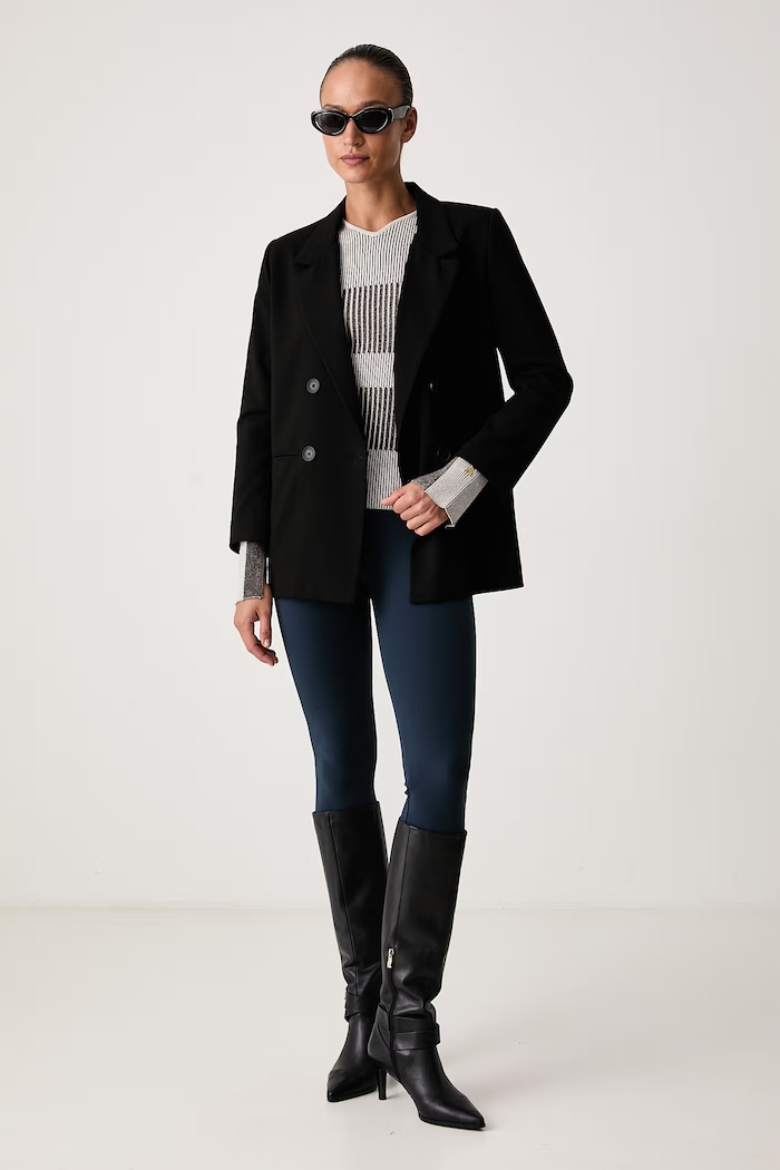 Patrizia Pepe Spodnie slim fit damskie 2P0041.C0271 granatowy AW26