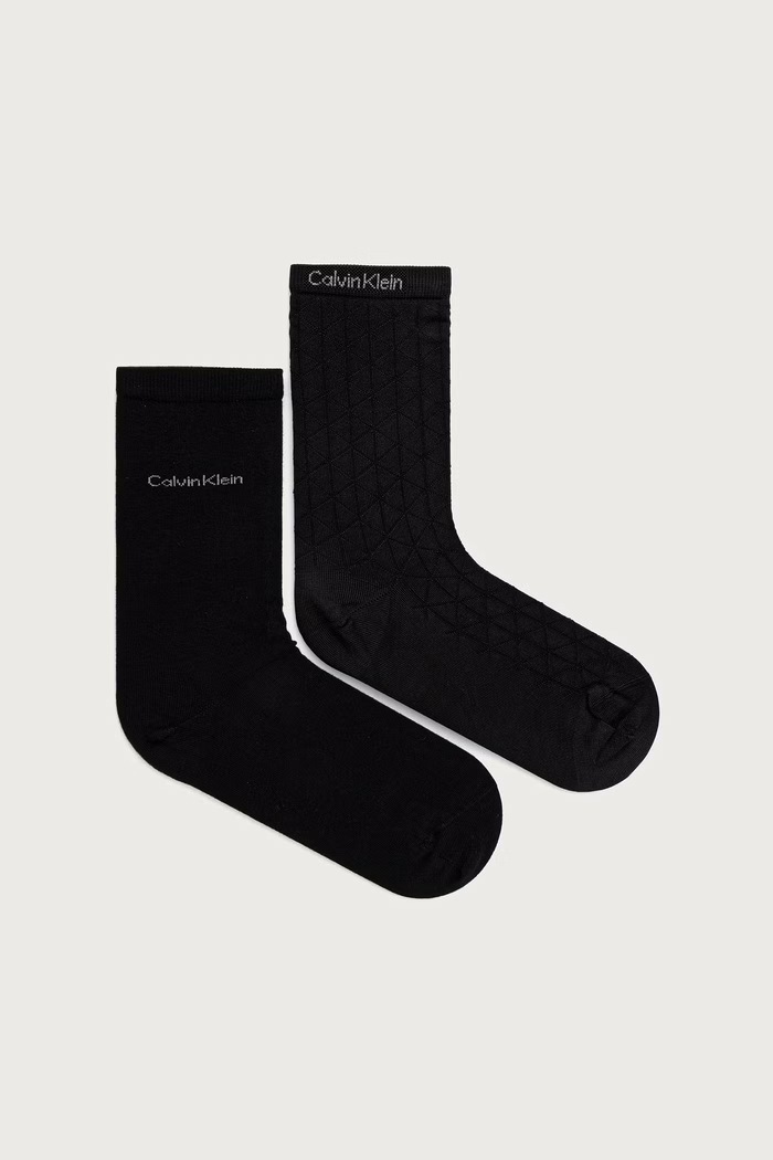 Calvin Klein skarpety damskie 2-pack czarny 701241456