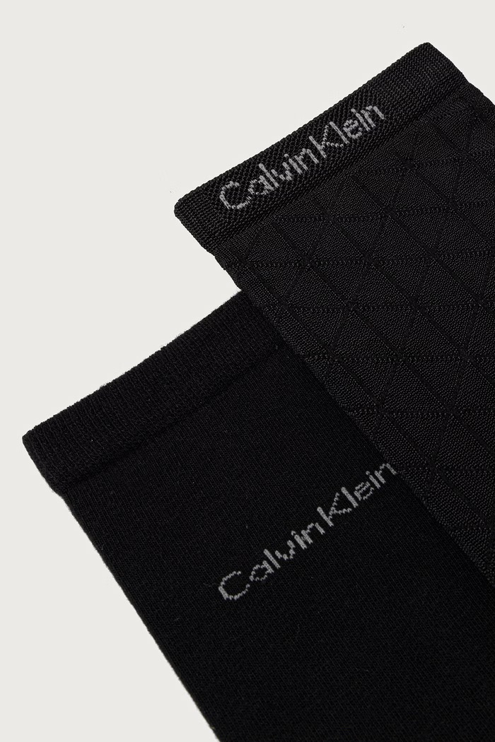 Calvin Klein skarpety damskie 2-pack 701241456 czarny AW26