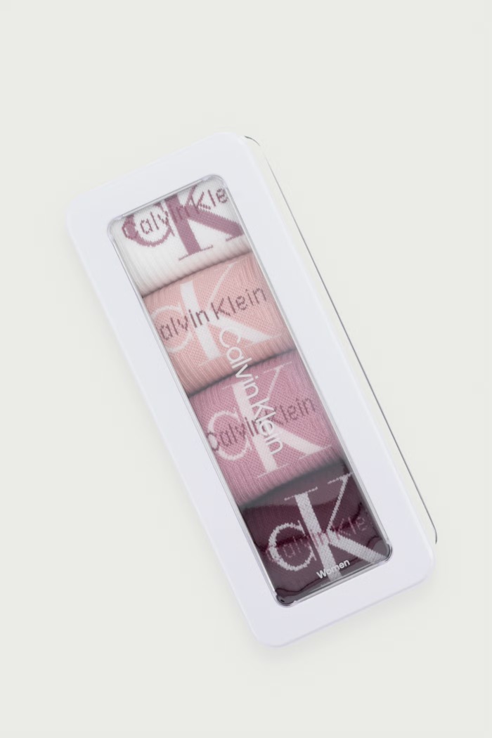 Odzież Calvin Klein Skarpety damskie 4-pack 701241257 beżowy