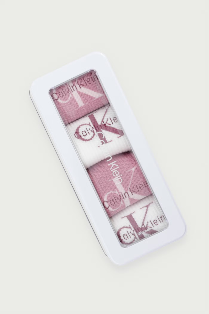 Odzież Calvin Klein Skarpety damskie 4-pack 701241257 różowy