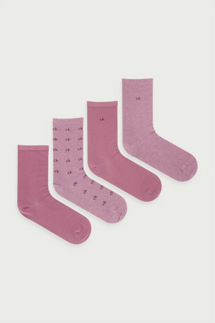 Calvin Klein Skarpety damskie 4-pack fioletowy 701241216