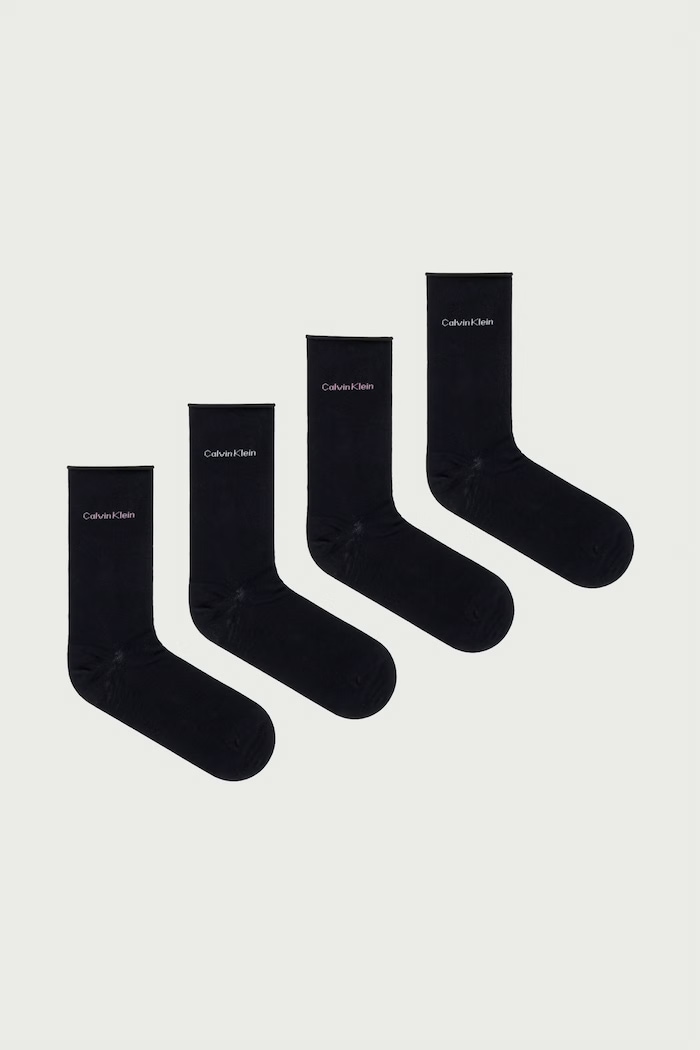 Calvin Klein Skarpety damskie z bawełną 4-pack czarny 701241213
