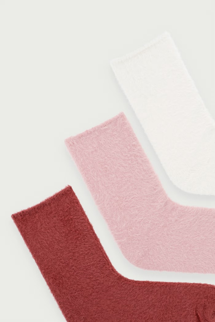 Calvin Klein Skarpety damskie 3-pack 701244147 różowy AW26