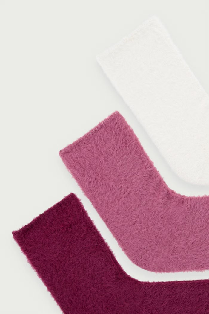 Calvin Klein Skarpety damskie 3-pack 701244147 różowy AW26