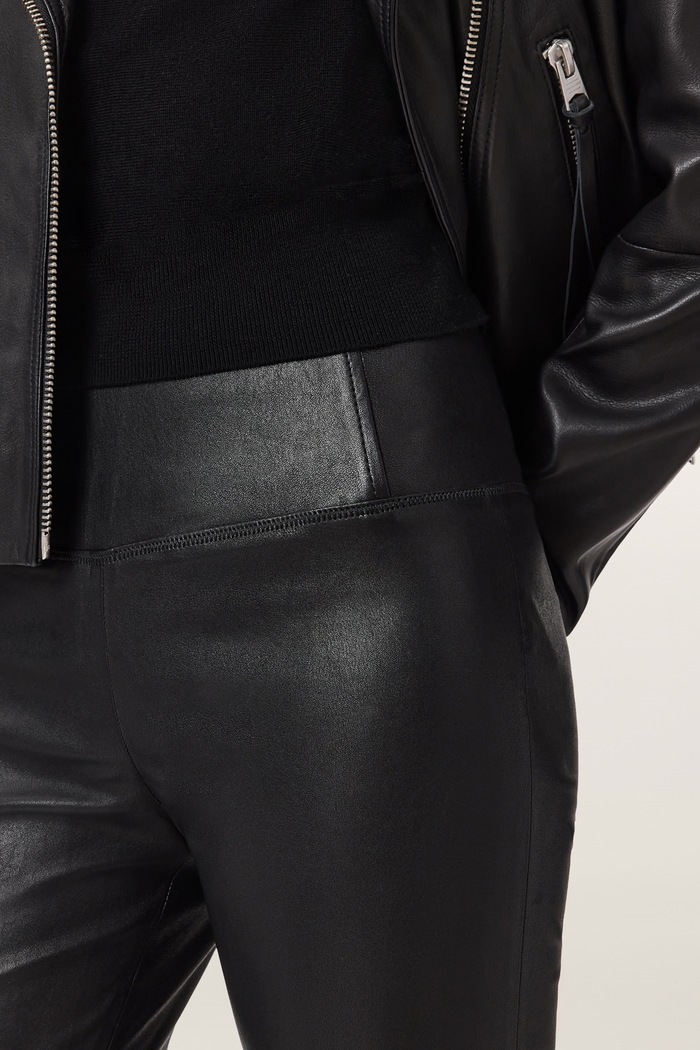Κολάν γυναικεία δερμάτινα CORA LEATHER AllSaints W054TB μαύρο