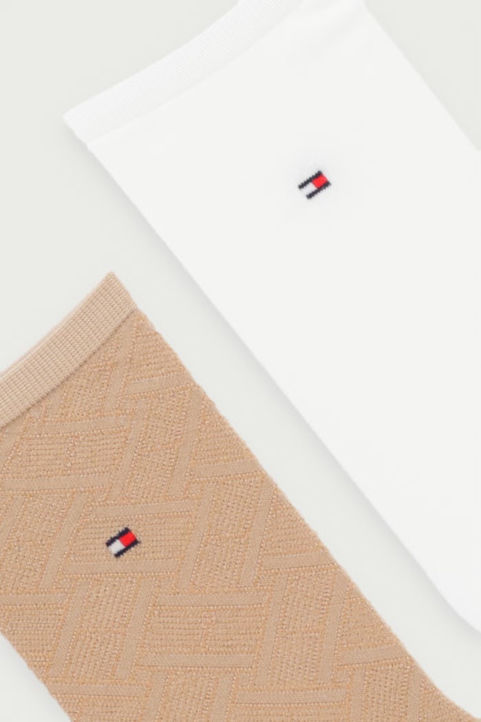 Tommy Hilfiger Ponožky dámské s viskózou 2-pack 701242181 béžová AW26