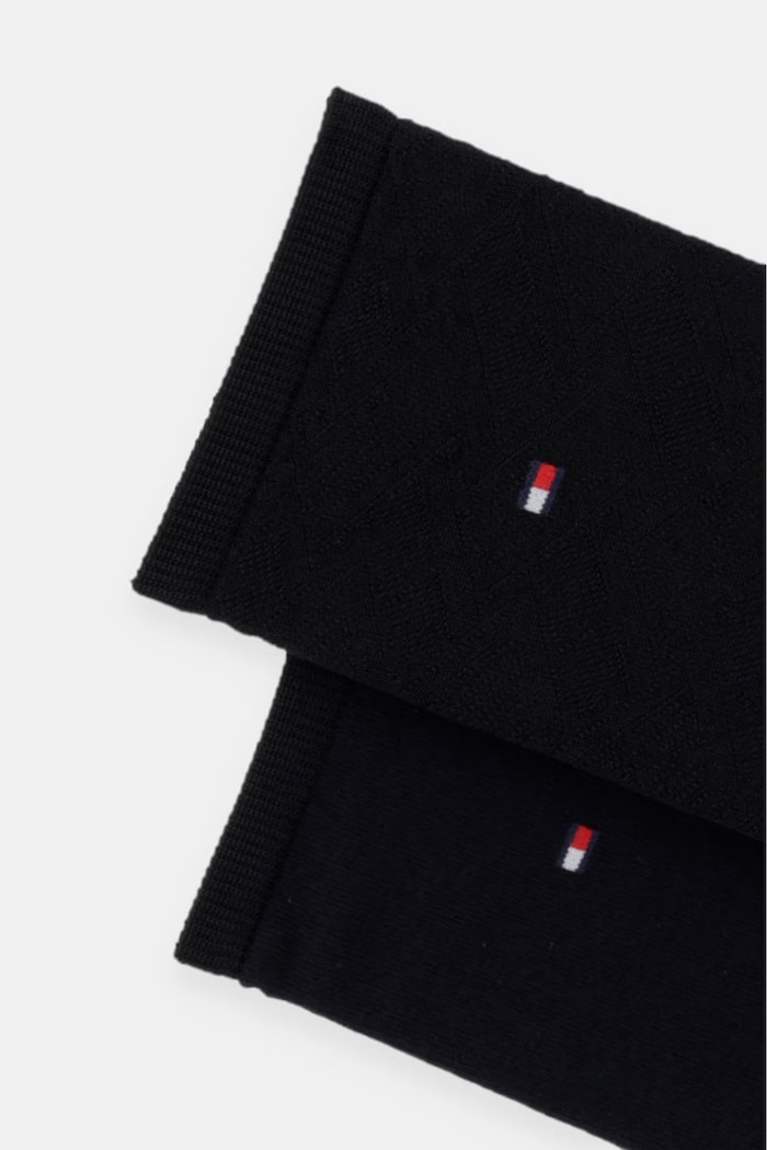 Tommy Hilfiger skarpety damskie z wiskozą 2-pack 701242181 czarny AW26