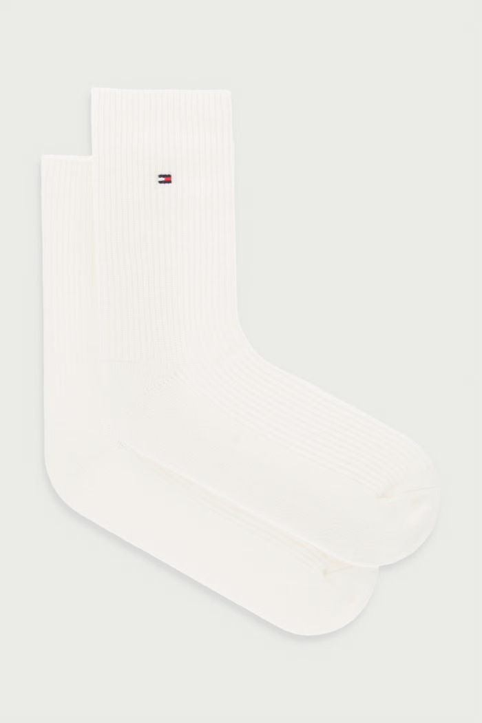 Tommy Hilfiger Skarpety damskie z dodatkiem wełny beżowy 701242188