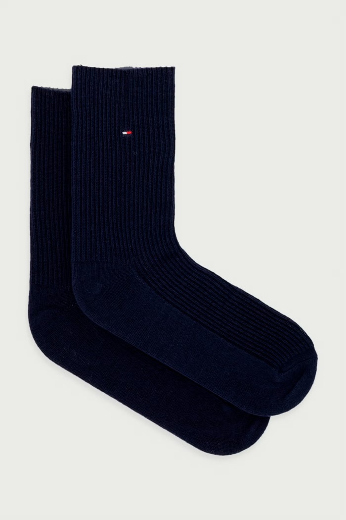 Tommy Hilfiger Skarpety damskie z dodatkiem wełny granatowy 701242188