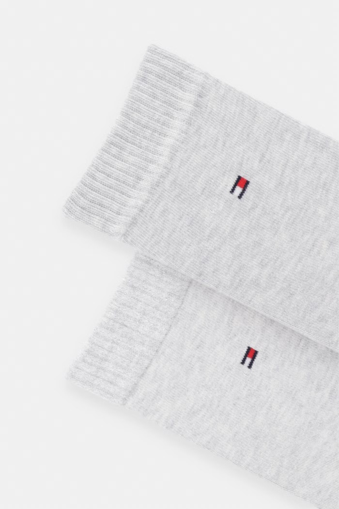 Tommy Hilfiger skarpety damskie z bawełną 2-pack 701242178 szary AW26