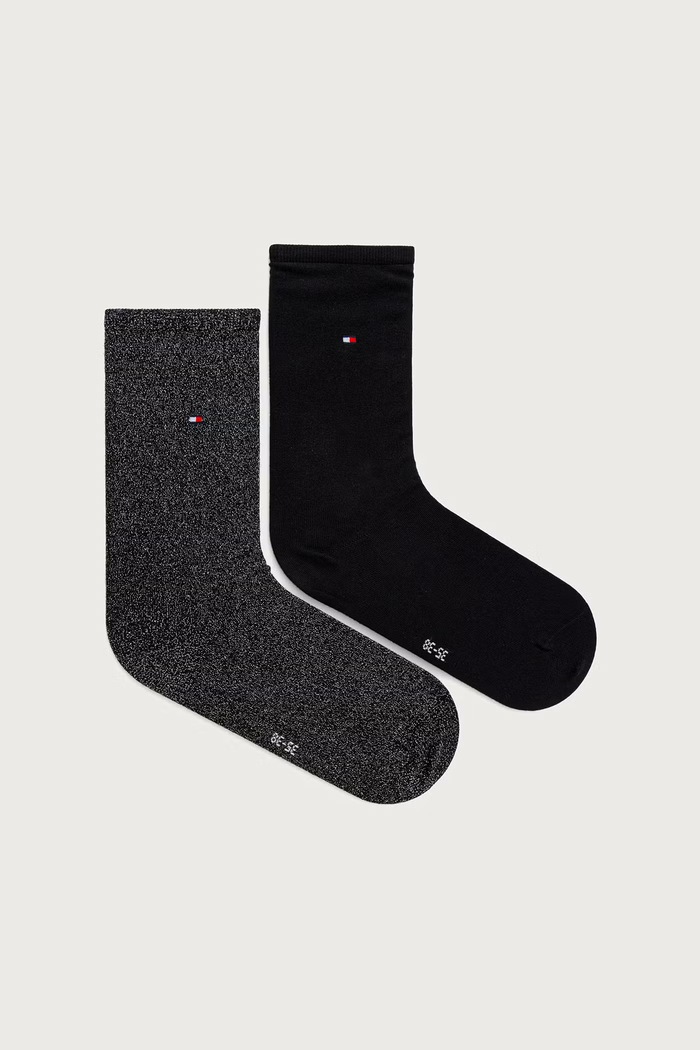 Tommy Hilfiger skarpety damskie 2-pack czarny 371221120