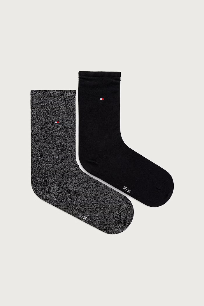 Tommy Hilfiger skarpety damskie 2-pack czarny 371221120