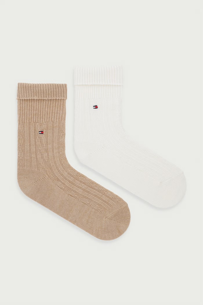 Tommy Hilfiger Skarpety damskie 2-pack beżowy 701244113