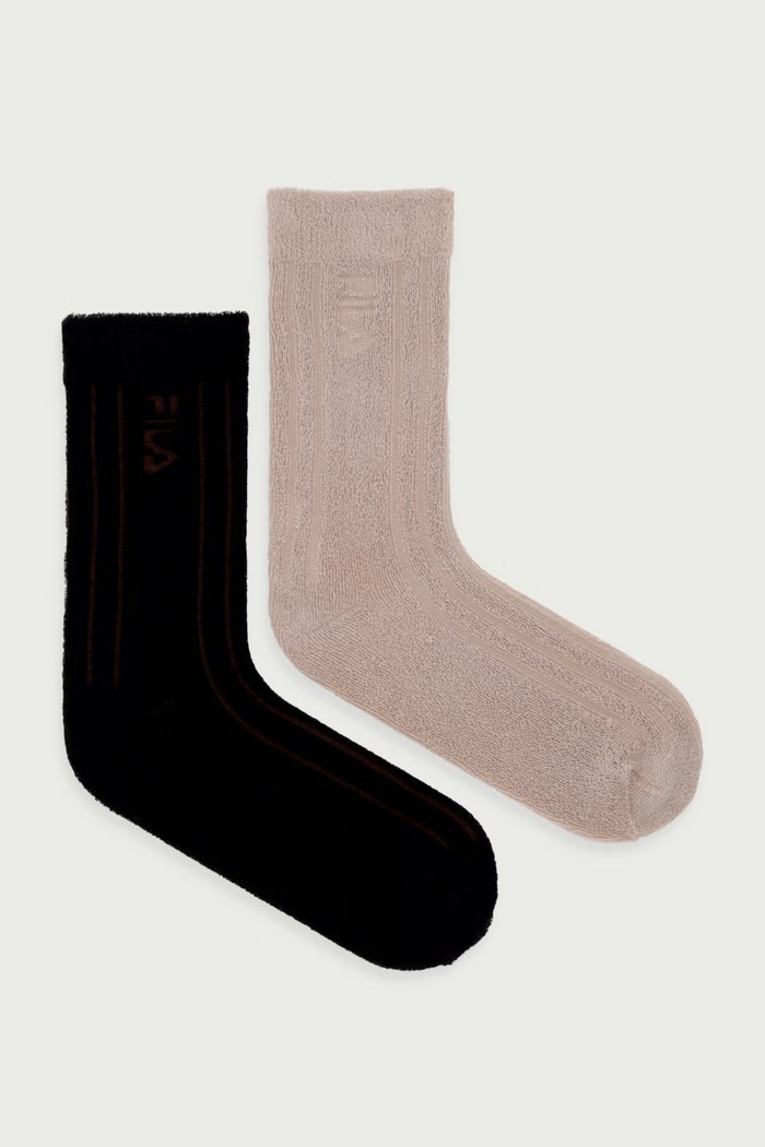 Fila Skarpety damskie bawełniane 3-pack beżowy F6440