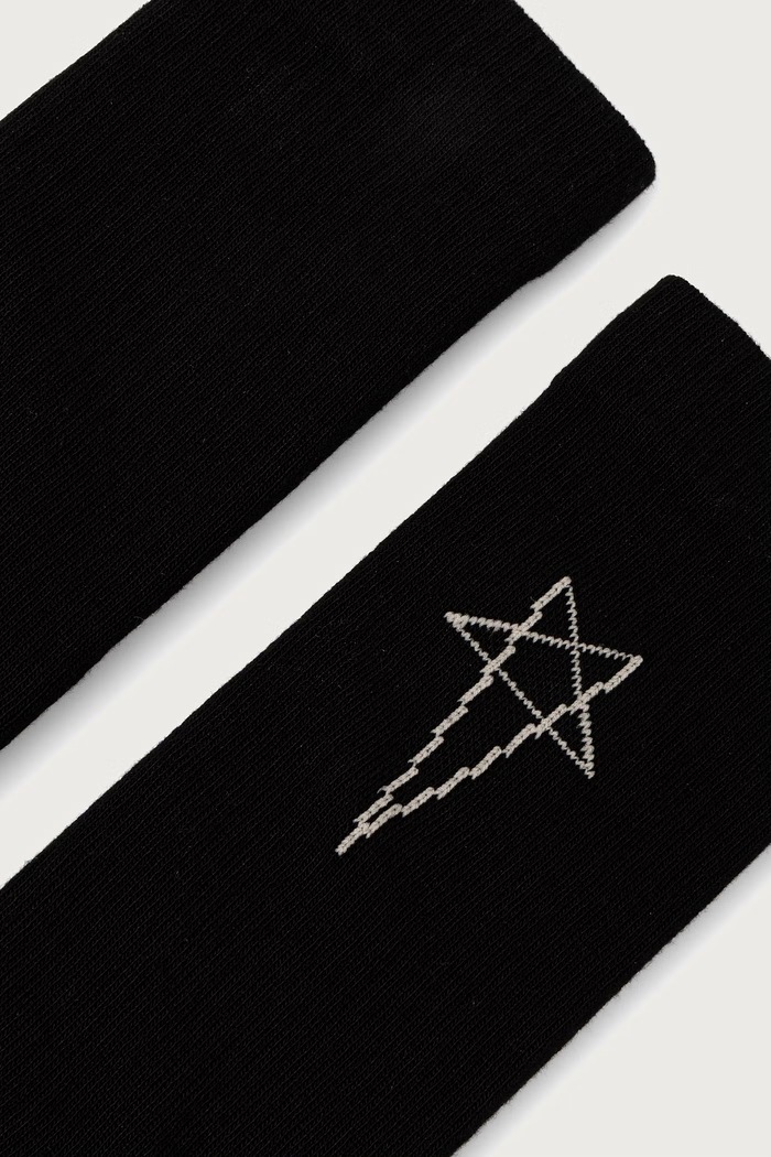 Rick Owens DRKSHDW Pentagram ponožky dámske DA02F6468.SOCKC čierna AW26