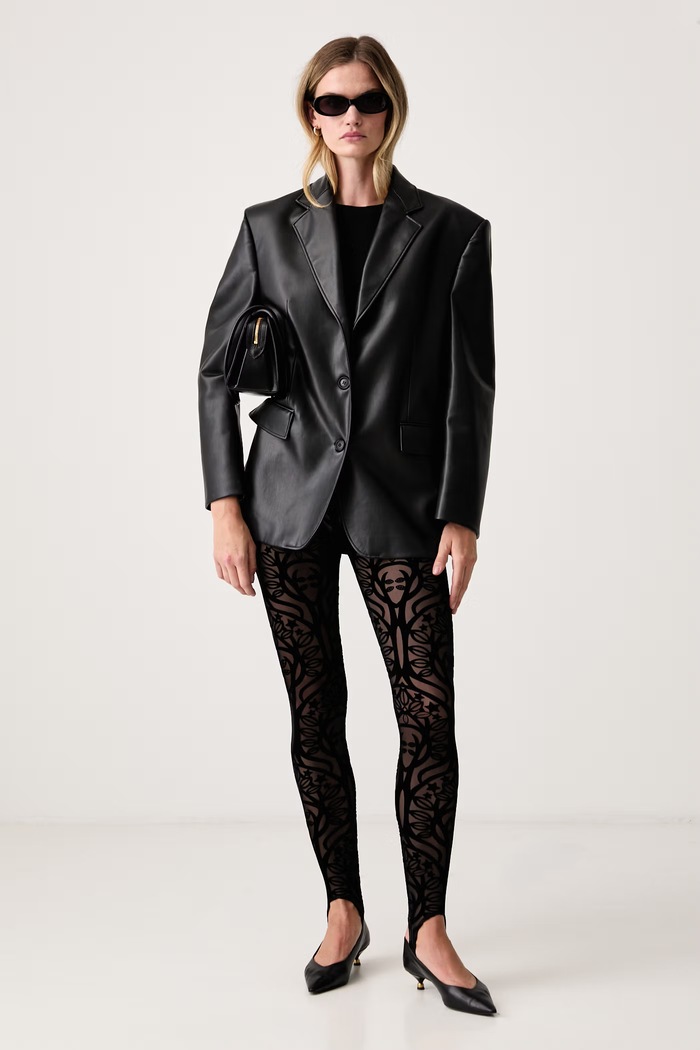 Fracomina Legginsy damskie FS26WV7001W858Q5 czarny AW26