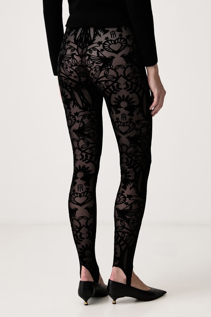 Odzież Fracomina Legginsy damskie FS26WV7001W858Q5 czarny