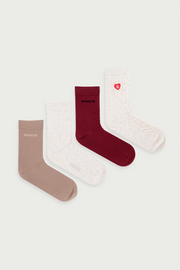 HUGO Skarpety damskie 4P RS HEART CC 4-pack multicolor 50570160