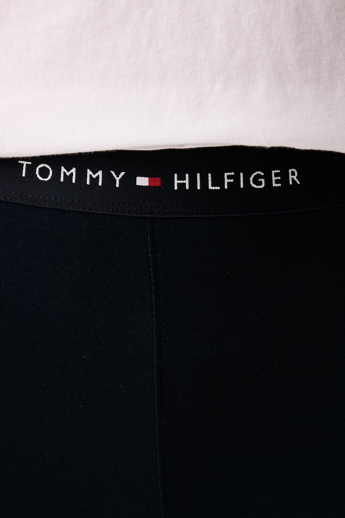 Legíny dámske s bavlnou Tommy Hilfiger UW0UW06618 tmavomodrá