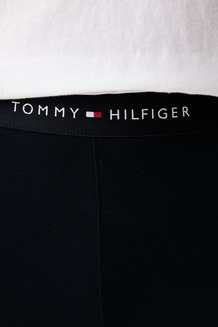 Legíny dámske s bavlnou Tommy Hilfiger UW0UW06618 tmavomodrá