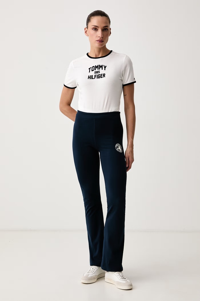 Tommy Hilfiger Pajkice ženske bombažne z elastanom UW0UW06626 mornarsko modra AW26