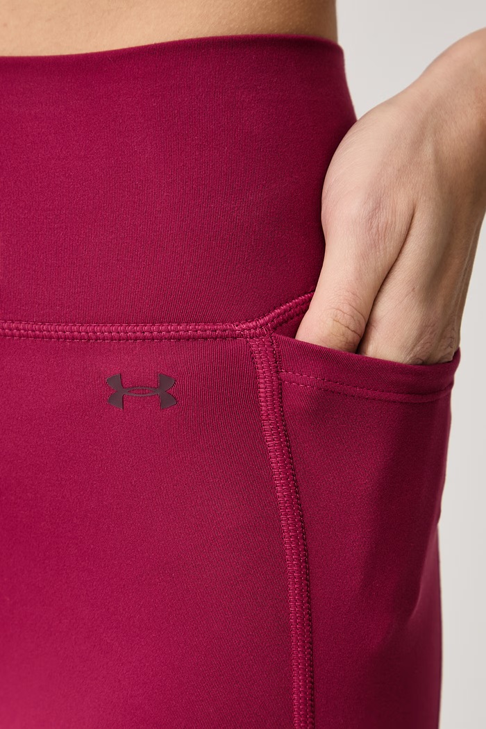 Legginsy sportowe damskie Motion Under Armour 6013786 bordowy