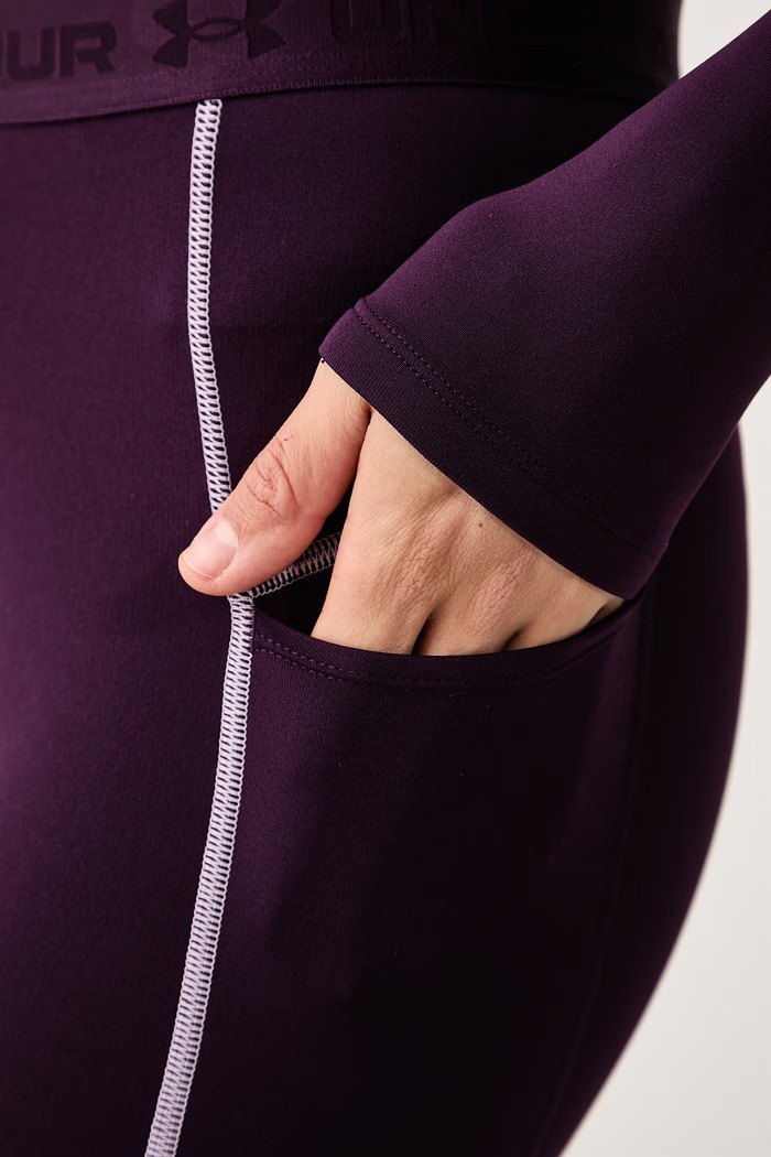 Športové legíny dámske ColdGear Under Armour 6013672 fialová