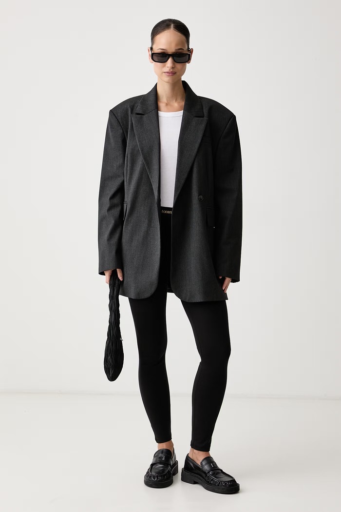 Tommy Jeans Leggings da donna in cotone con elastan DW0DW23445 nero AW26