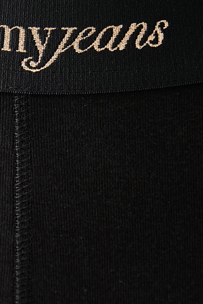 Leggings da donna in cotone con elastan Tommy Jeans DW0DW23445 nero
