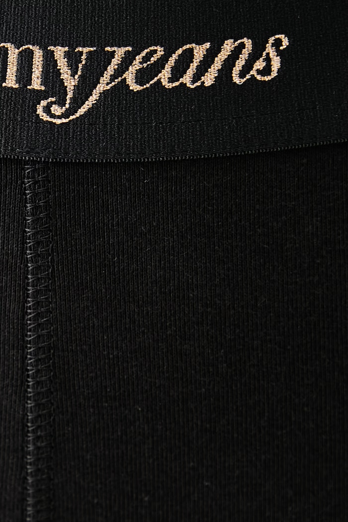 Leggings da donna in cotone con elastan Tommy Jeans DW0DW23445 nero