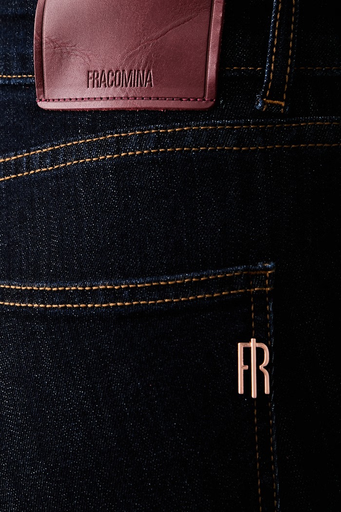 Fracomina jeansy slim fit damskie granatowy FY26WV1010D46093