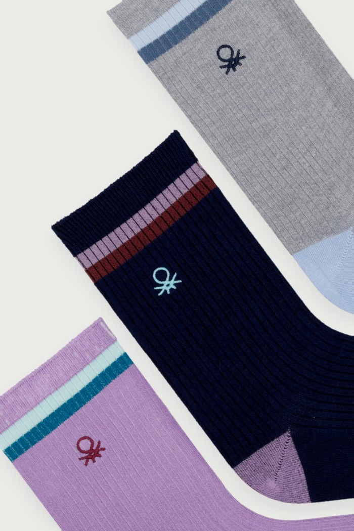 United Colors of Benetton Ponožky dámské 3-pack 6K7WV700J šedá AW26