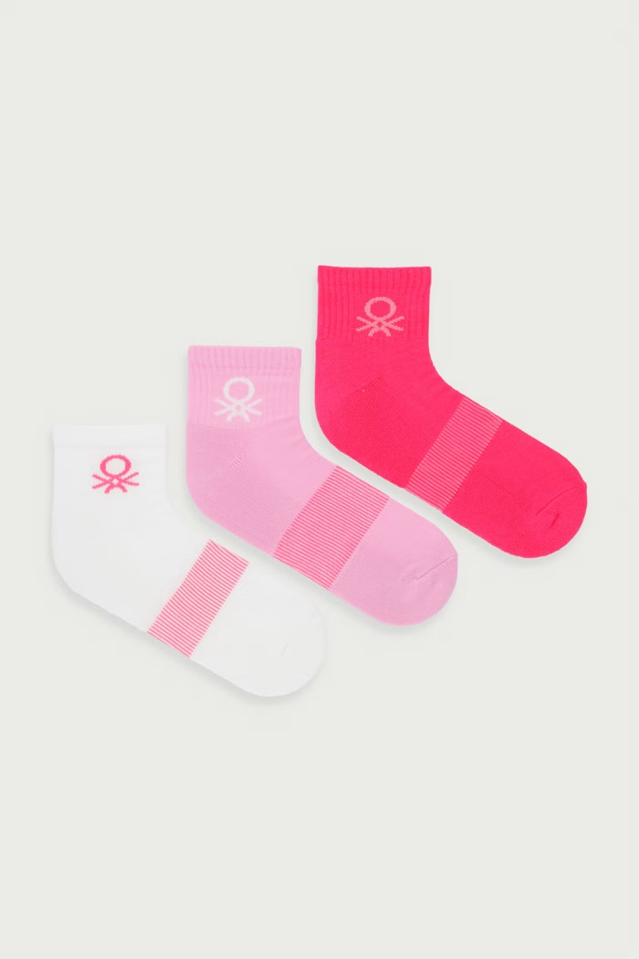 United Colors of Benetton Ponožky dámske 3-pak biela 6GB9V700D
