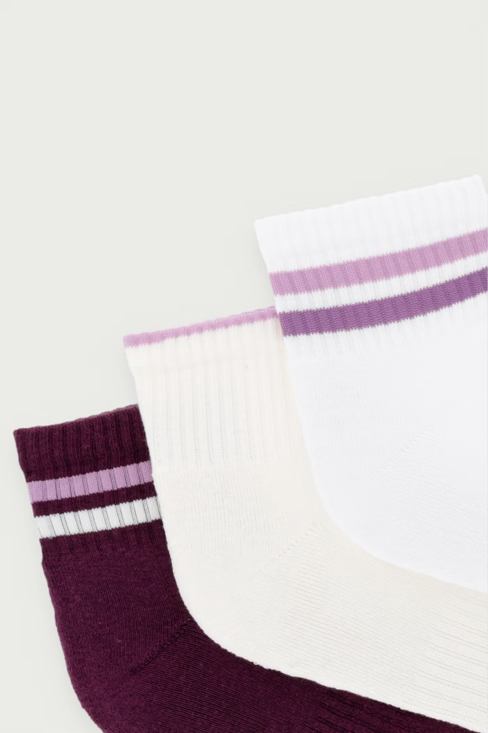 United Colors of Benetton Ponožky dámské s bavlnou 3-pack 6GB9V700F bílá AW26