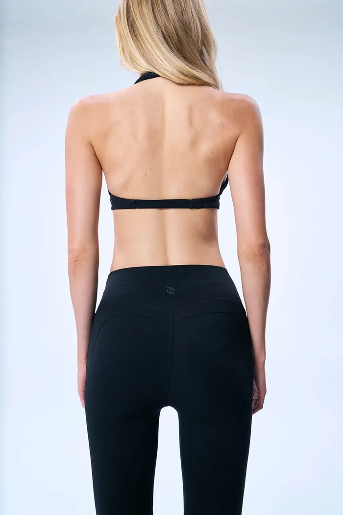 Odzież GOD SAVE QUEENS legginsy damskie HIGH-WAISTED BOOTCUT LEGGING GSQ.144.354 czarny