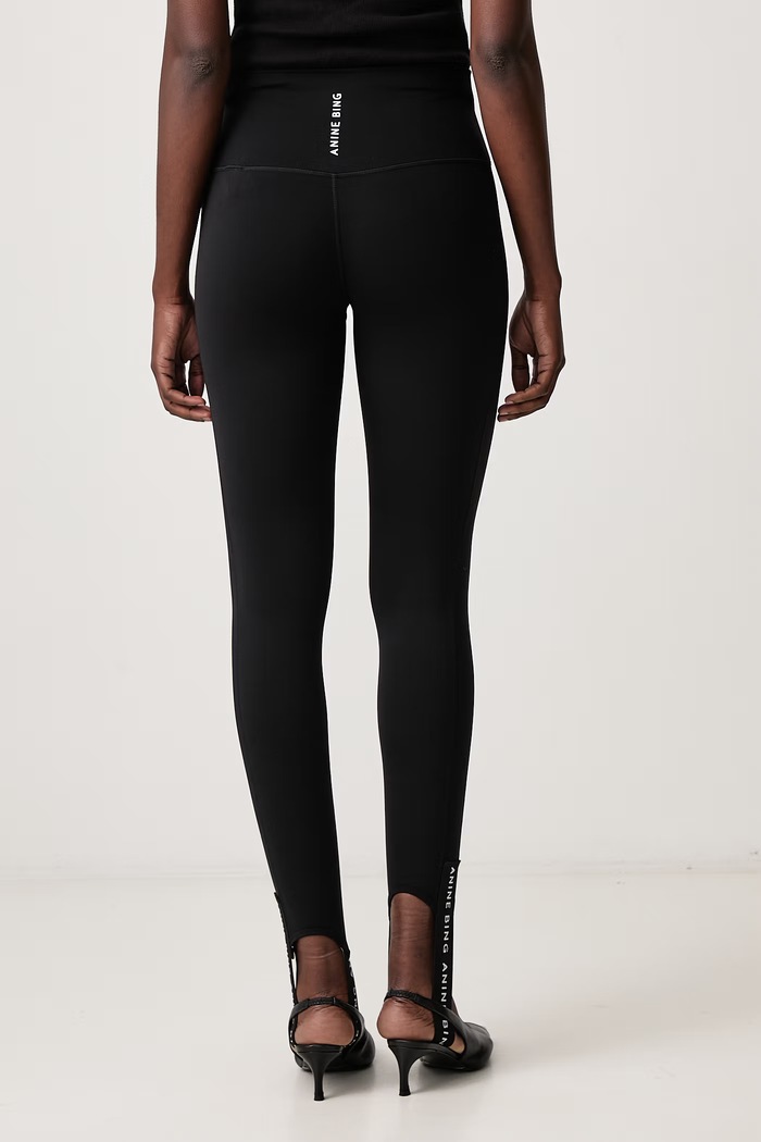 Odzież Anine Bing Legginsy damskie Fuse S.03.13040 czarny
