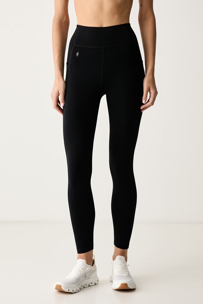 On Legginsy sportowe damskie czarny 1WG30250553