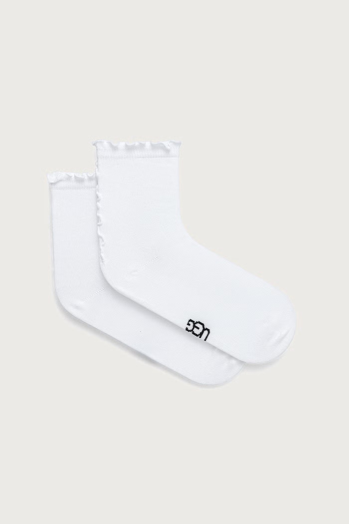 UGG Skarpety damskie z bawełną KARSYN biały 1175251
