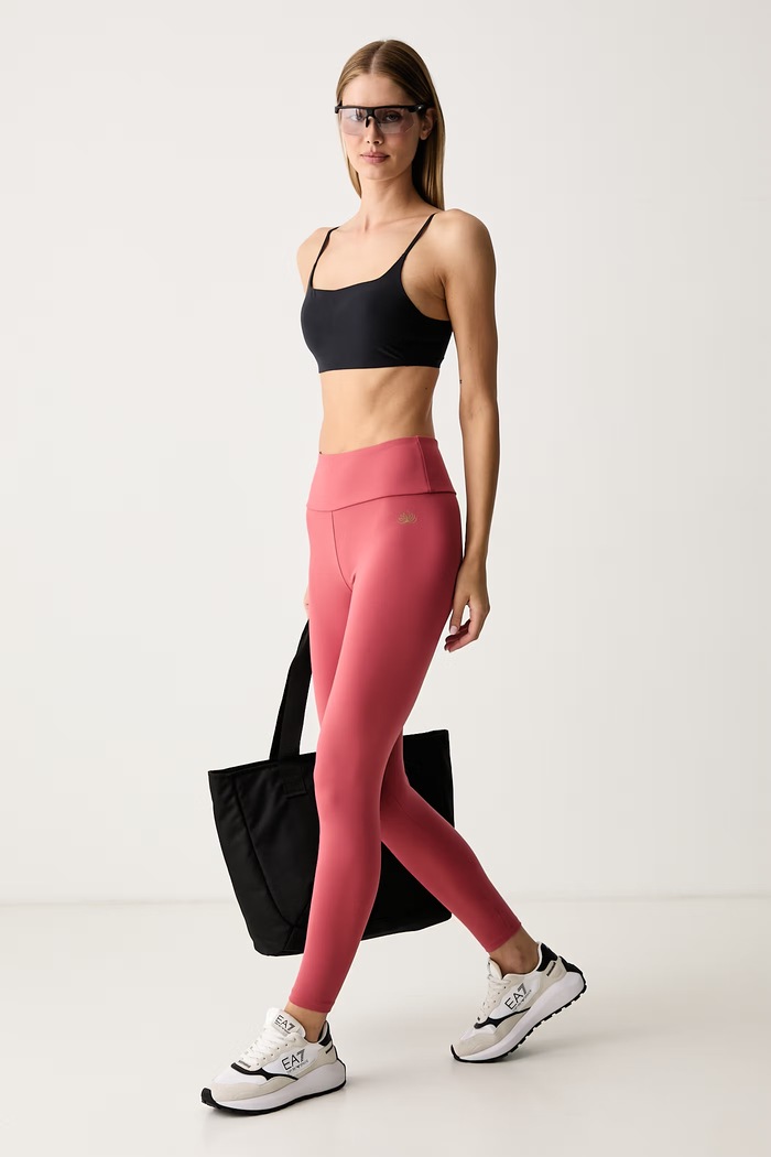 EA7 Emporio Armani Legginsy sportowe damskie AF25604.7W001343 różowy AW26
