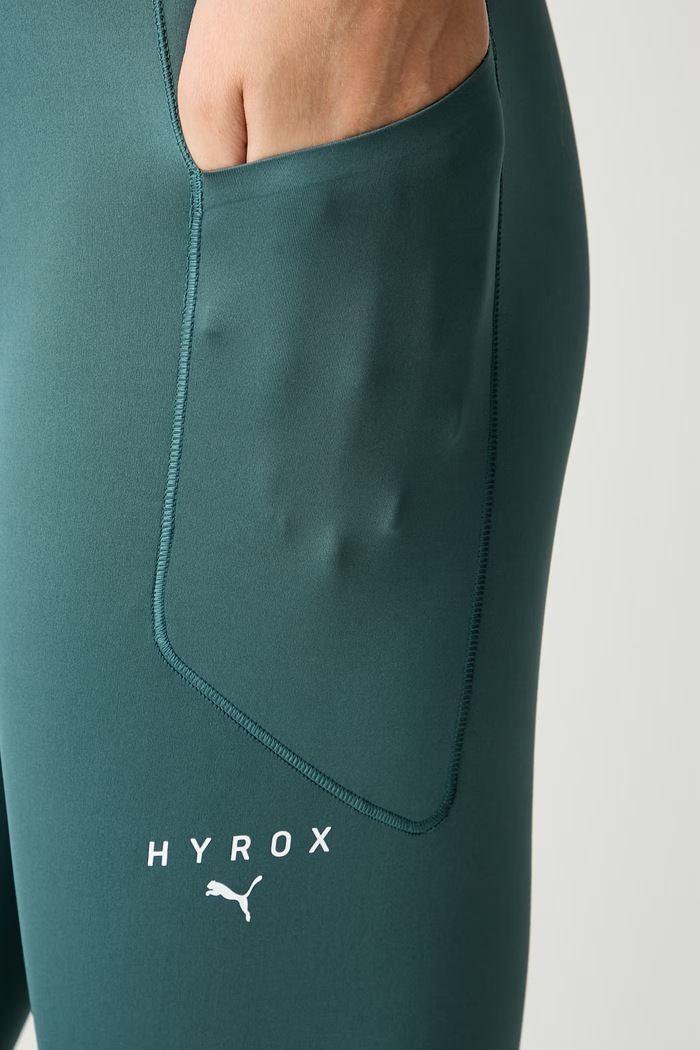 Puma legginsy sportowe damskie HYROX turkusowy 529143