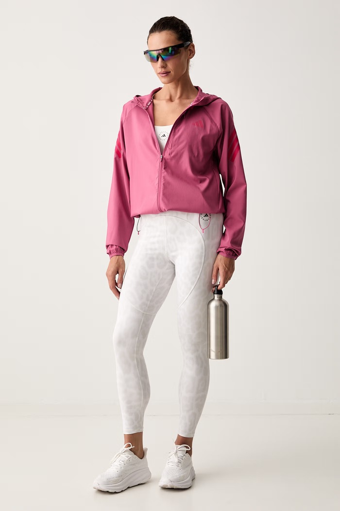 adidas by Stella McCartney legginsy sportowe damskie KR6170 biały AW26