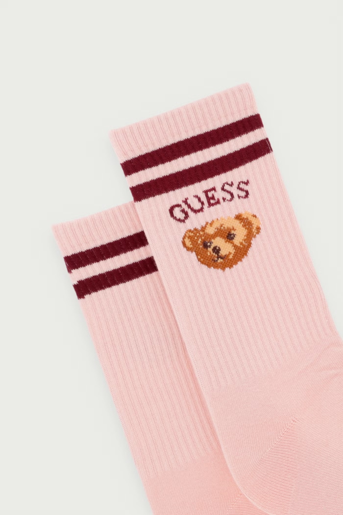 Guess Skarpety damskie z bawełną V6BZ16.Z1768 beżowy AW26