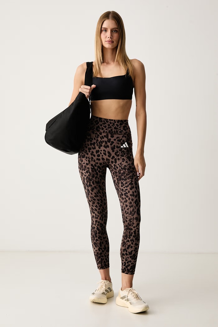 adidas Performance Športové legíny dámske Optime Essentials KZ2520 hnedá AW26