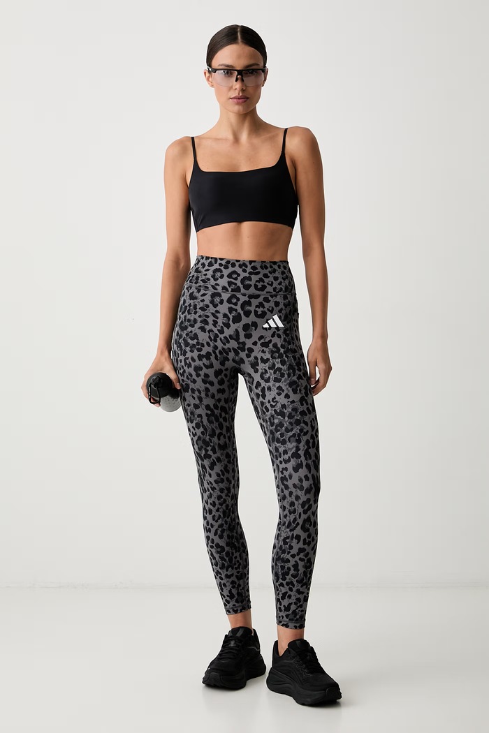 adidas Performance spodnie treningowe damskie Optime Essentials KS6212. szary AW26